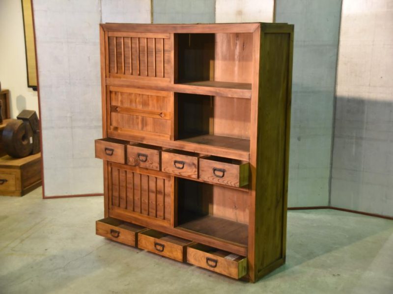 Antique Japanese Kitchen Chest Mizuya Dansu - Image 7