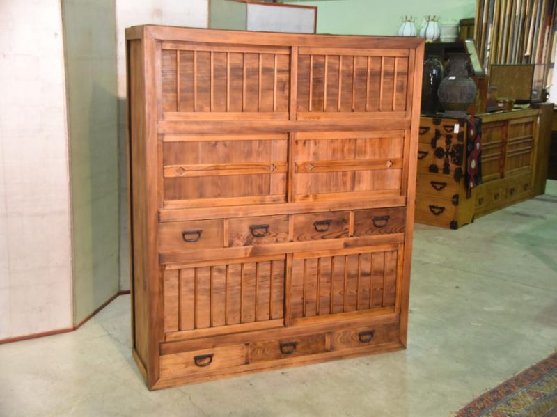 Antique Japanese Kitchen Chest Mizuya Dansu - Image 4