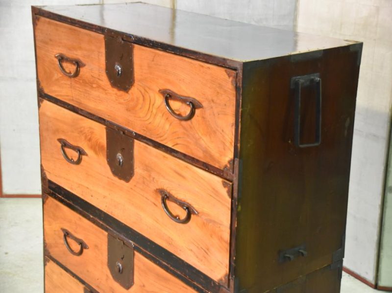 Japanese Antique Nihonmatsu Clothing Chest - Image 12