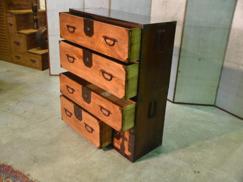 Japanese Antique Nihonmatsu Clothing Chest - Image 10