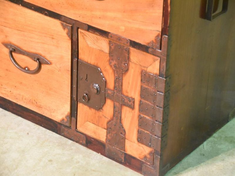 Japanese Antique Nihonmatsu Clothing Chest - Image 9