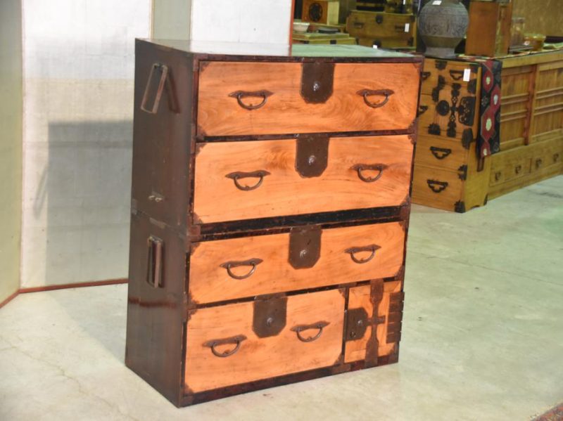 Japanese Antique Nihonmatsu Clothing Chest - Image 5