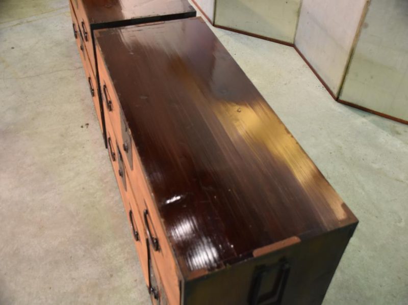 Japanese Antique Nihonmatsu Clothing Chest - Image 3