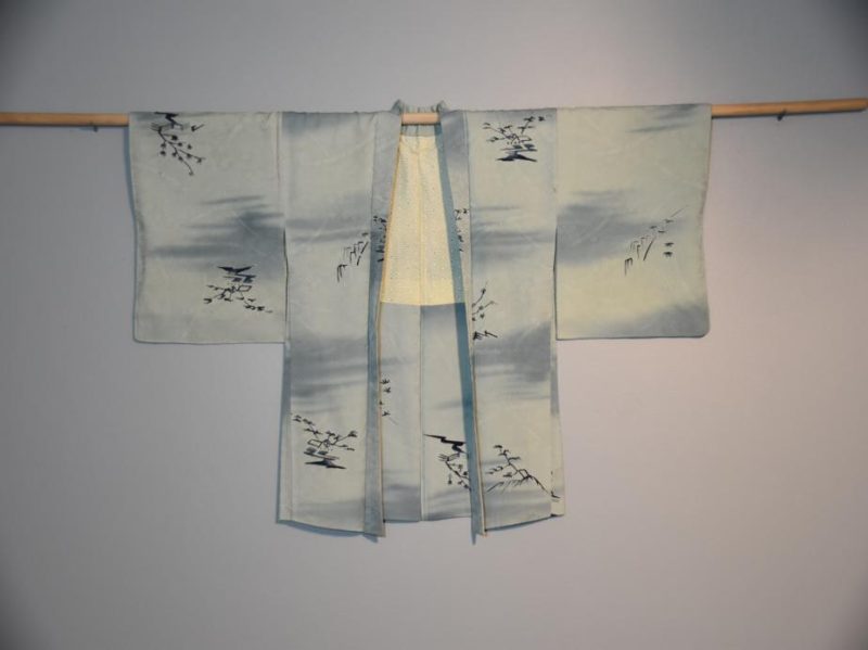 Soft Blue Silk Haori - Image 3