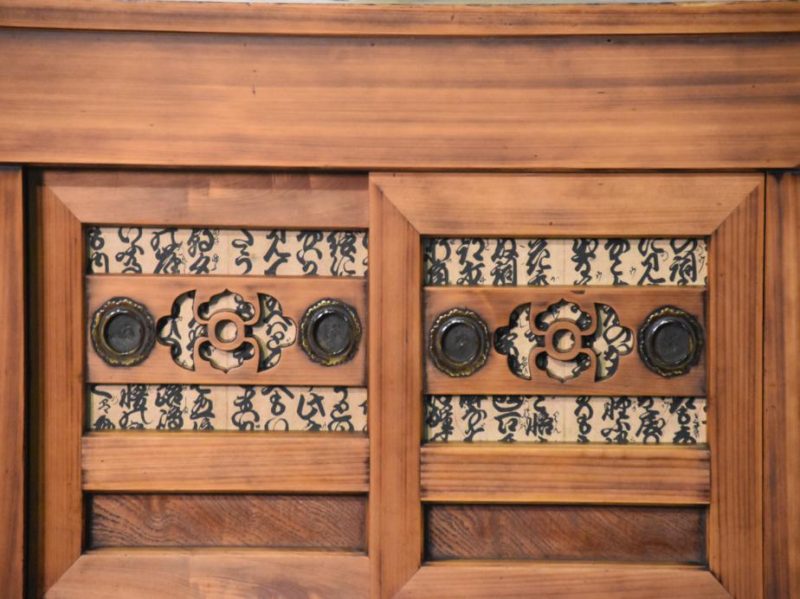 Antique Japanese Wooden Sideboard - Image 14