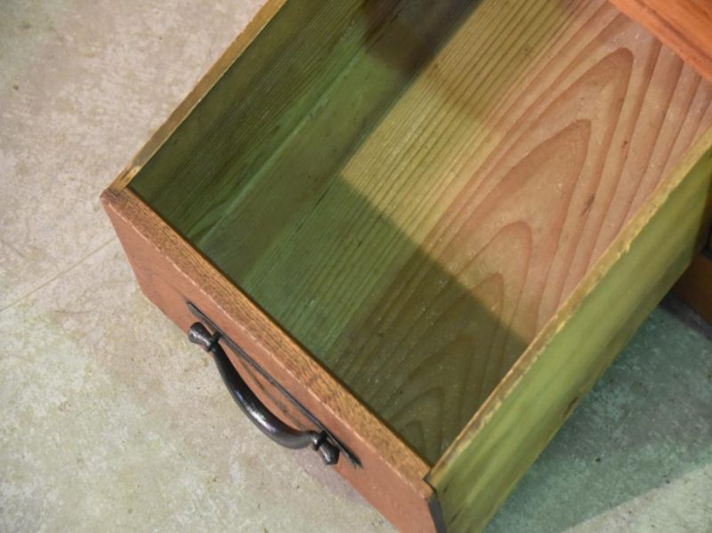 Antique Japanese Wooden Sideboard - Image 9