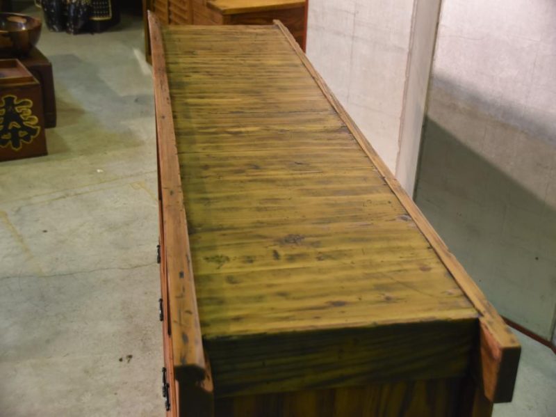Antique Japanese Wooden Sideboard - Image 7