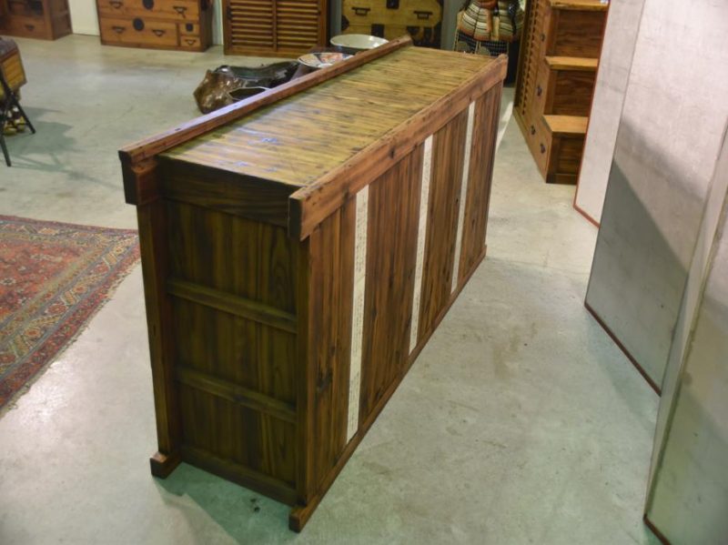 Antique Japanese Wooden Sideboard - Image 6