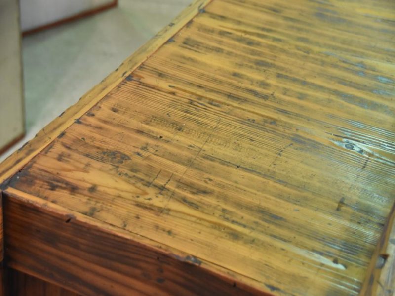 Antique Japanese Wooden Sideboard - Image 4