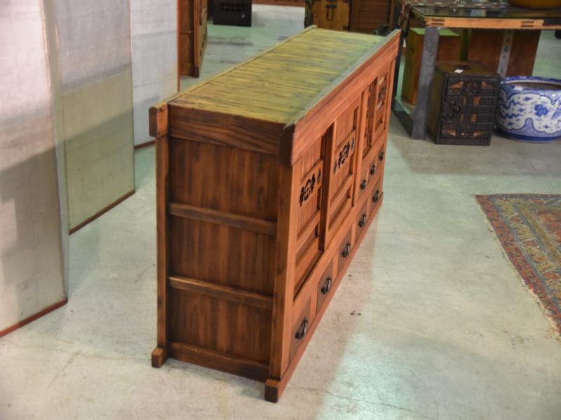 Antique Japanese Wooden Sideboard - Image 3