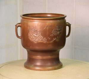 Japanese Cast Bronze Brazier Hibachi