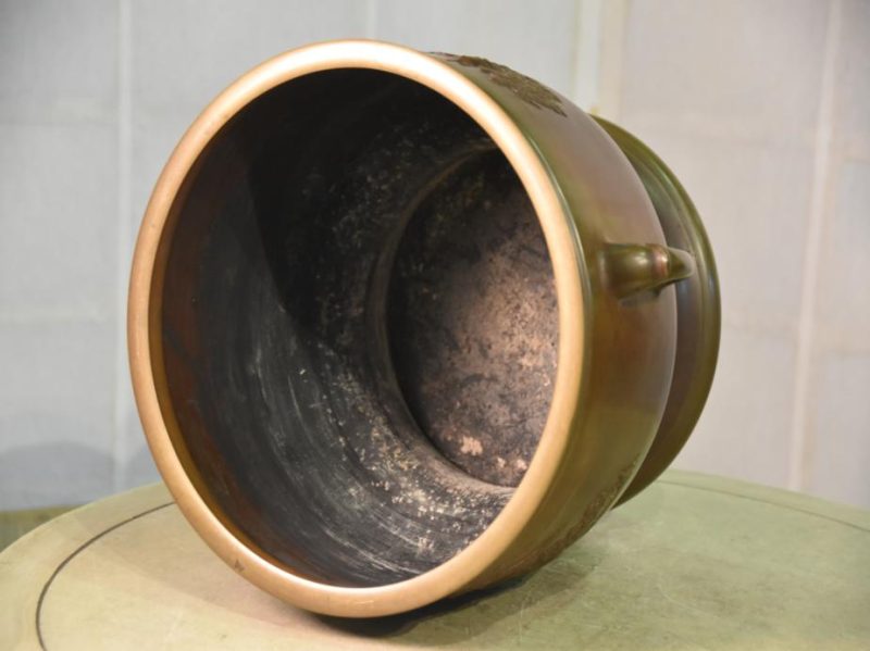 Japanese Cast Bronze Brazier Hibachi - Image 5