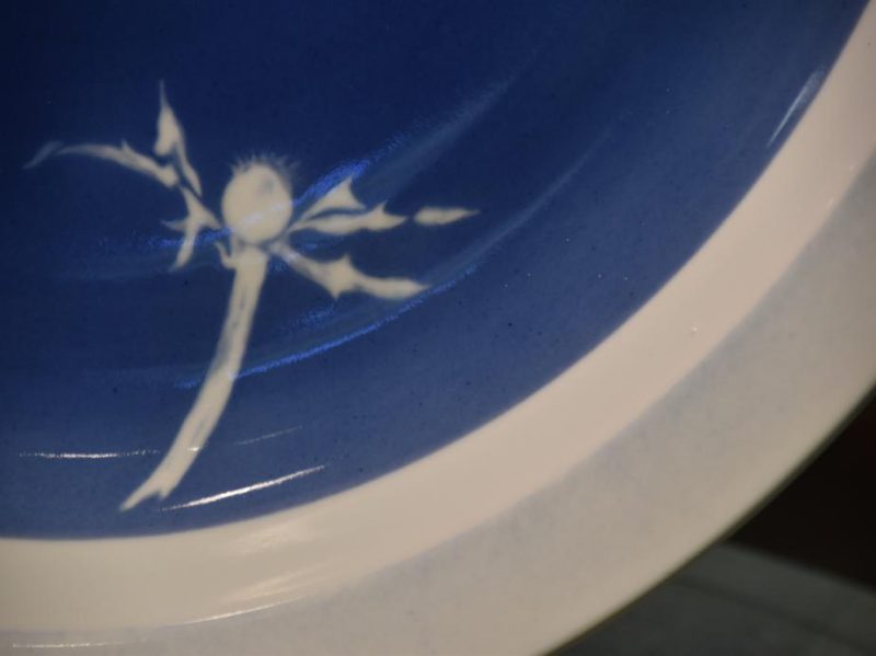 Large Ceramic Plate Decorated with Thistles - Image 6