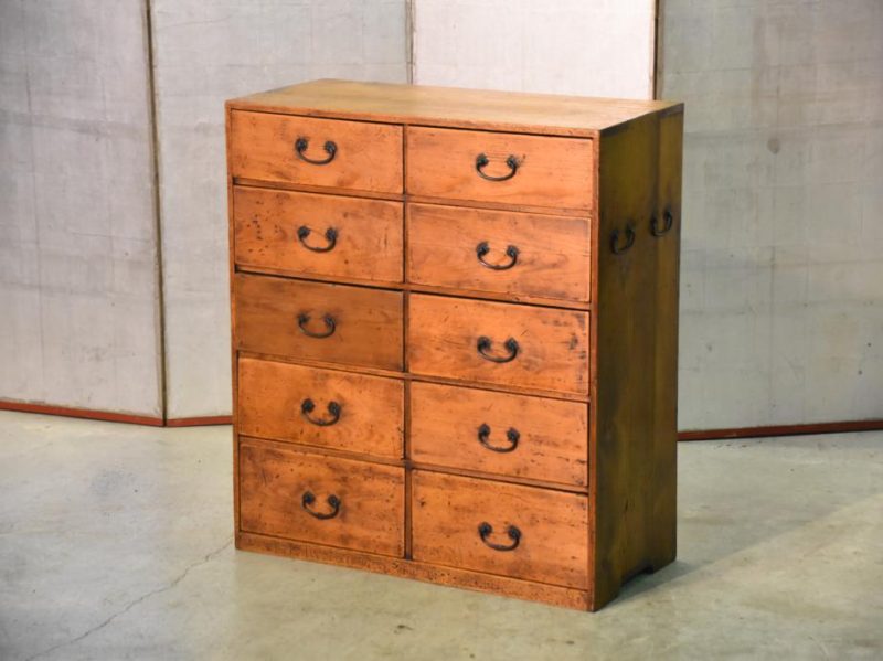 Japanese Antique Hikidashi Chest of Drawers