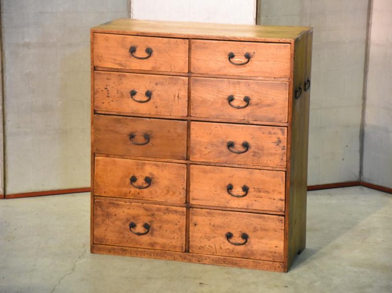 Japanese Antique Hikidashi Chest of Drawers - Image 4