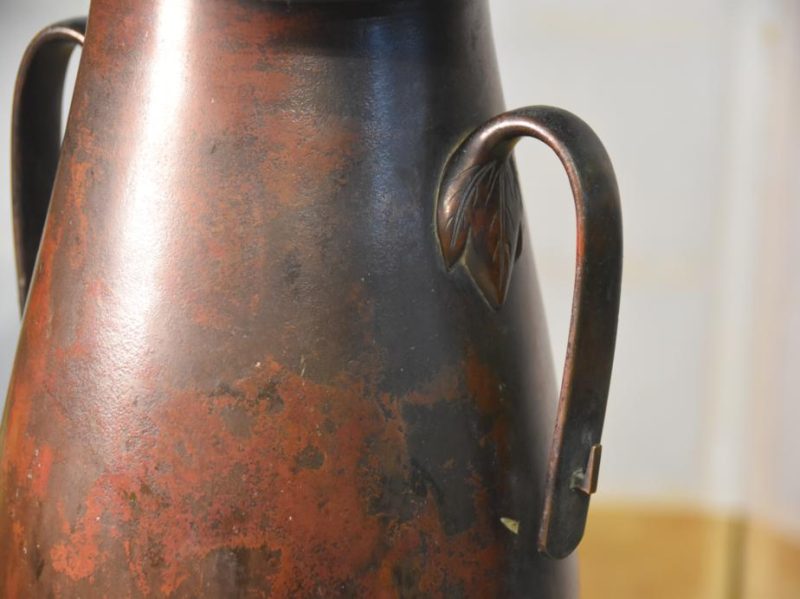 Murashido Bronze Usubata Ikenobu Vase - Image 8