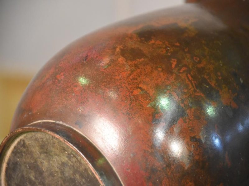 Murashido Bronze Usubata Ikenobu Vase - Image 13