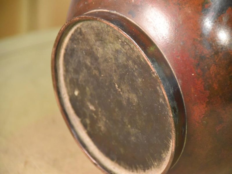 Murashido Bronze Usubata Ikenobu Vase - Image 12