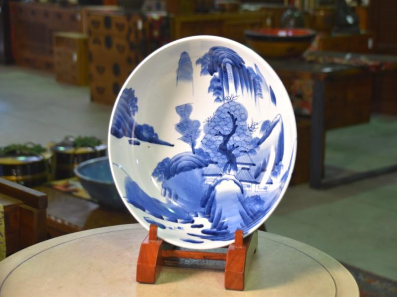 Japanese Blue and White Ceramic Bowl - Image 10