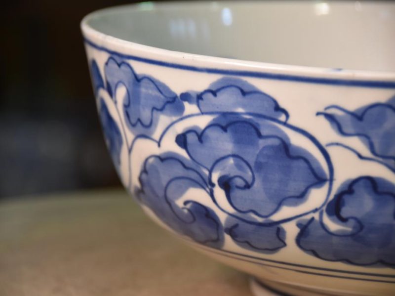 Japanese Blue and White Ceramic Bowl - Image 7