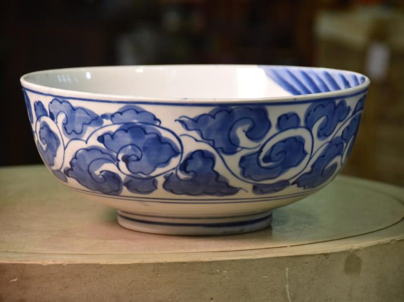Japanese Blue and White Ceramic Bowl - Image 3
