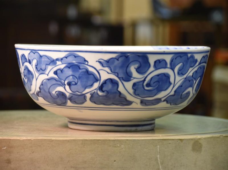 Japanese Blue and White Ceramic Bowl - Image 2