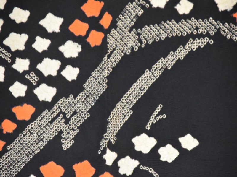 Shibori on Jacquard Silk Haori - Image 2