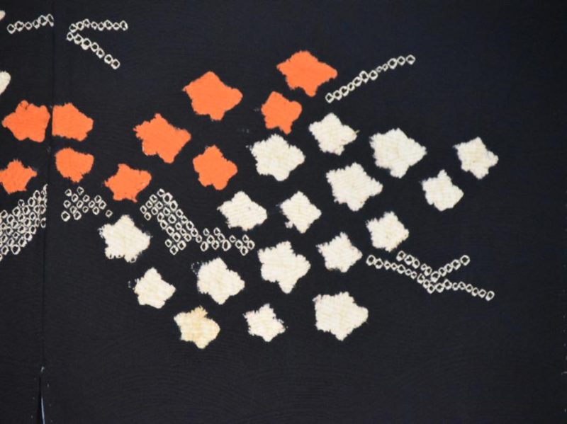 Shibori on Jacquard Silk Haori - Image 6