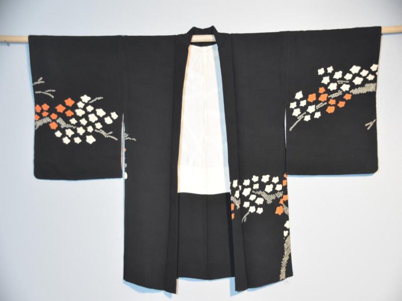Shibori on Jacquard Silk Haori - Image 5