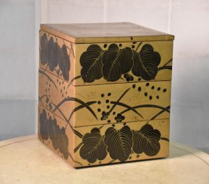 Japanese Gold Lacquer Stacking Box Jubako