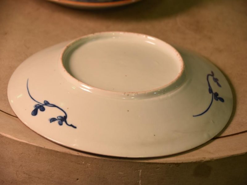 Set of 6 Japanese Blue and White Hand Painted Dinner Plates - Image 4