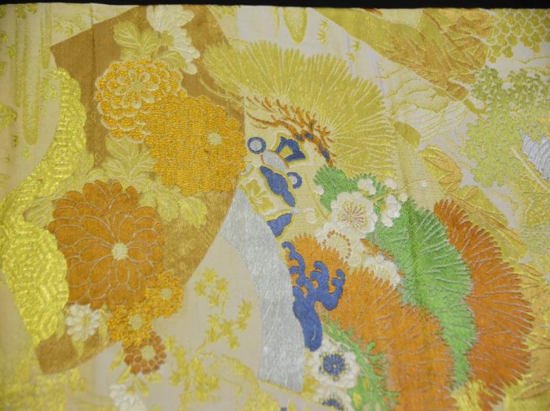 Japanese Vintage Nishijin Brocade Obi Sash - Image 10