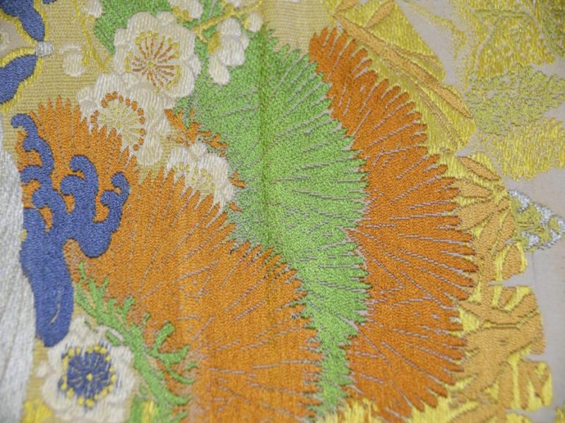 Japanese Vintage Nishijin Brocade Obi Sash - Image 8
