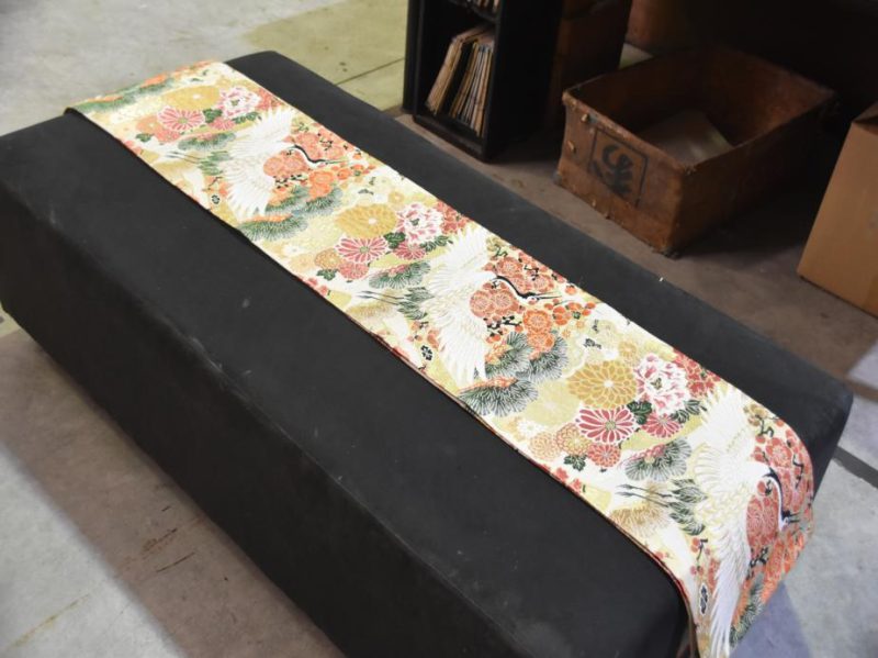 Japanese Vintage Maru Obi Sash or Table Runner - Image 5
