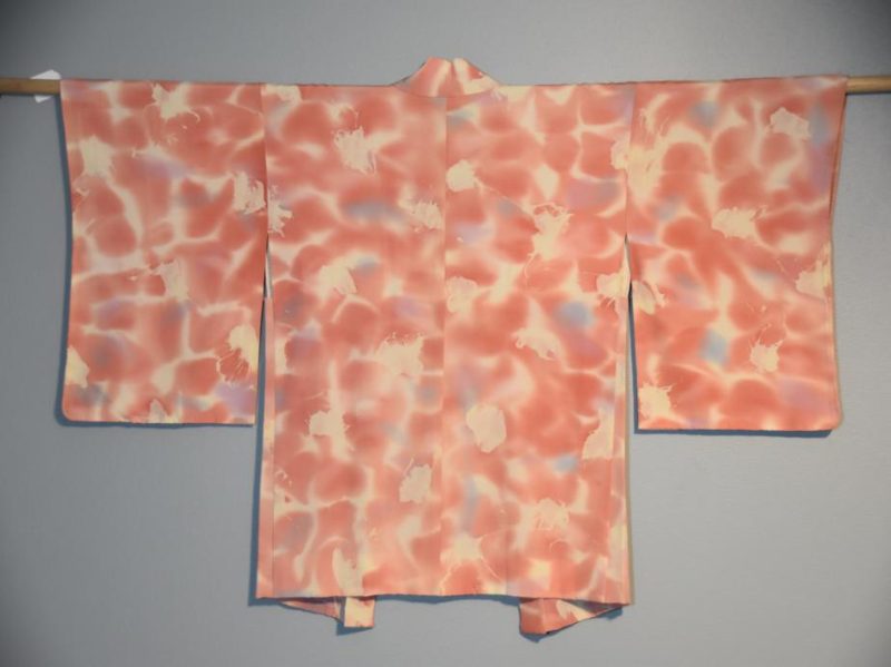 Japanese Pink Silk Haori Jacket - Image 2