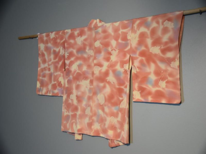 Japanese Pink Silk Haori Jacket - Image 7