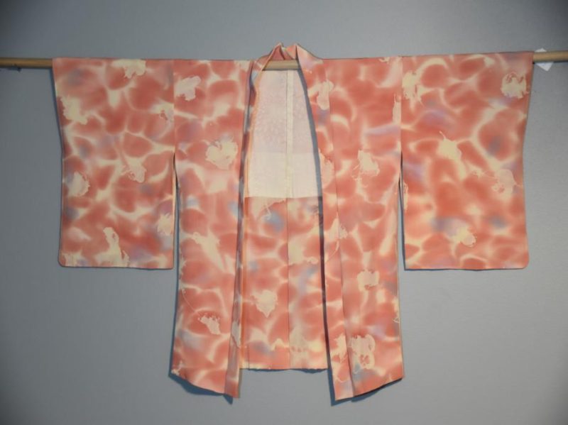 Japanese Pink Silk Haori Jacket - Image 6