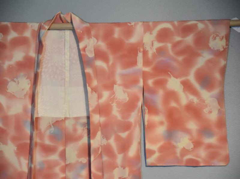 Japanese Pink Silk Haori Jacket - Image 5