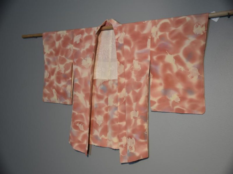 Japanese Pink Silk Haori Jacket - Image 3