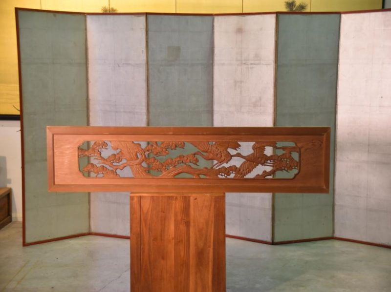 Japanese Flying Cranes Rama Transom