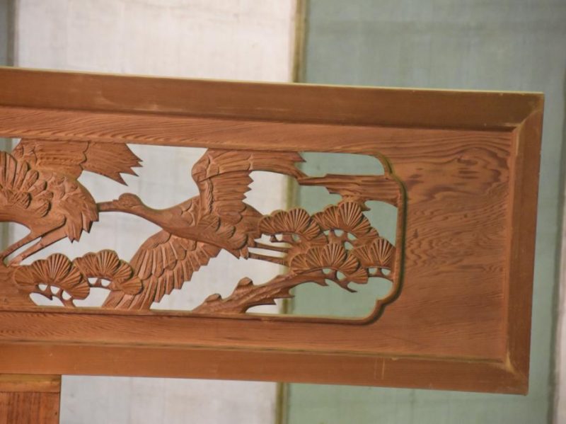 Japanese Flying Cranes Rama Transom - Image 7