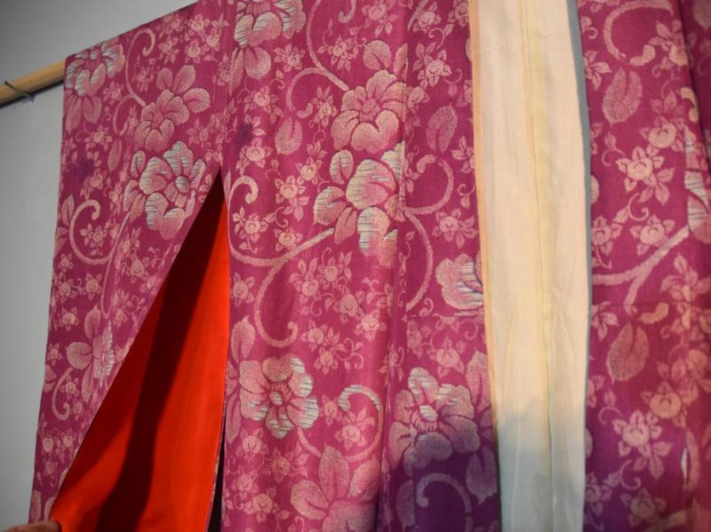 Japanese Pink Camellia Vintage Kimono - Image 3