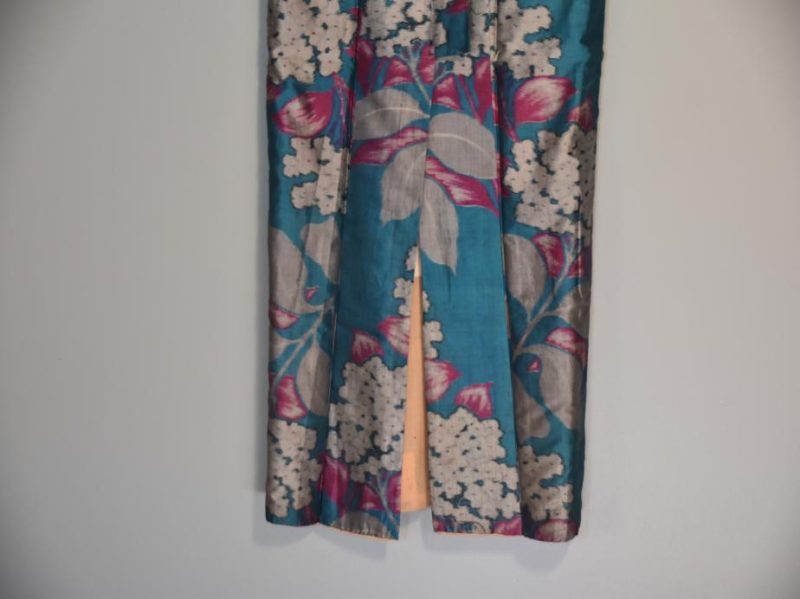Japanese Meisen Silk Ikat Vintage Kimono - Image 6