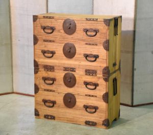 Japanese 4 Drawer Antique Clothing Chest