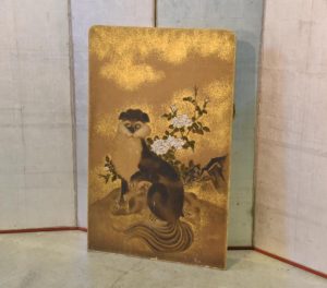 Japanese Edo Period Painting of a Cat and Kittens