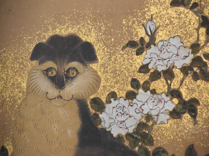 Japanese Edo Period Painting of a Cat and Kittens - Image 7