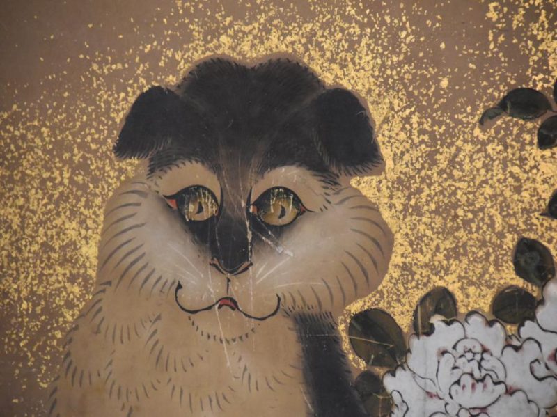 Japanese Edo Period Painting of a Cat and Kittens - Image 4