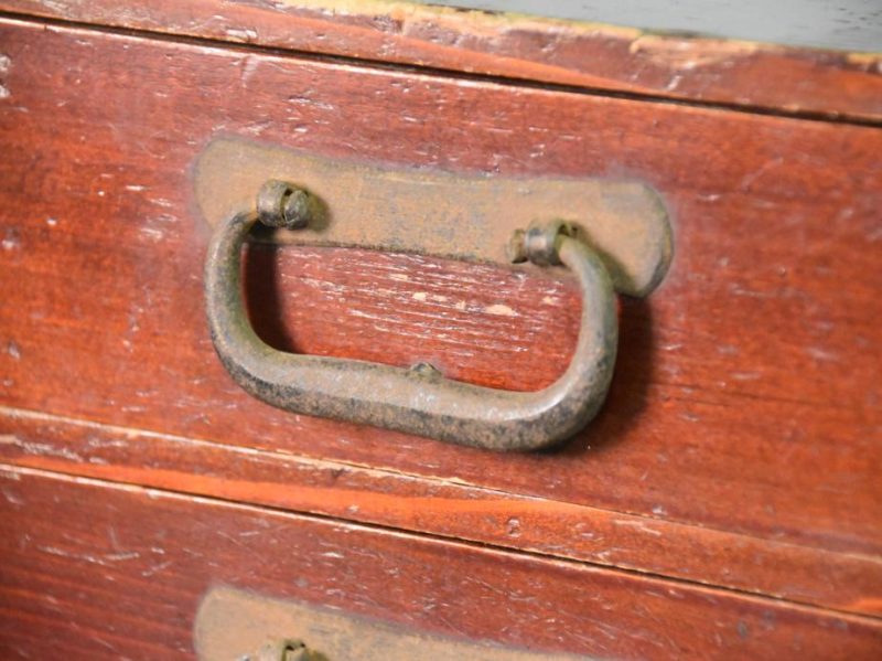 Japanese Antique 5 Drawer Small Chest - Image 10
