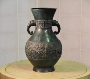 Japanese 1950's Bronze Flower Vase