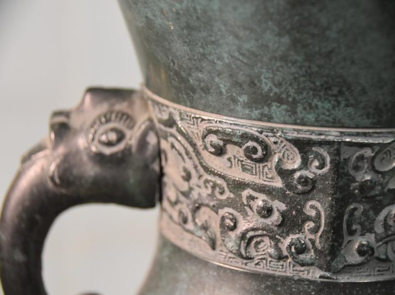 Japanese 1950's Bronze Flower Vase - Image 8